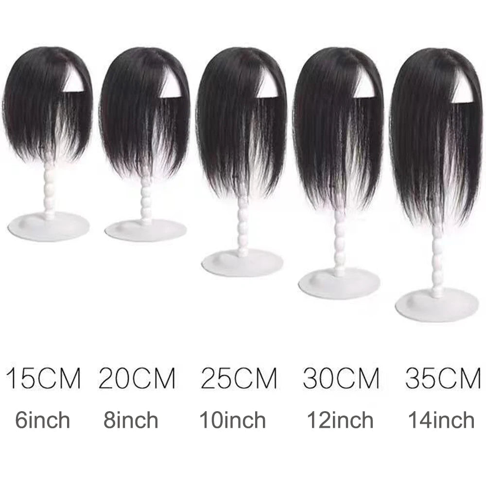 Skin Base Human Hair Topper With 4 Clips In Silk Top Virgin European Hair Toupee for Women Fine Hairpiece 12X13cm 15X16CM