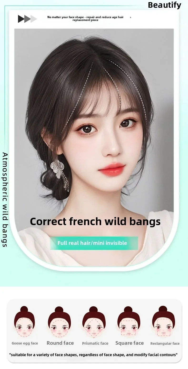 Invisible Straight Human Hair Topper (1.6x2.4" Base) Small Hairpiece for Thinning Hair, Quickly Increase Volume & Cover Gray Hair with Clips