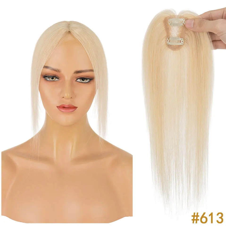 10" Instant Bangs Transformation (1.6x2.4" Base) - 100% Human Hair Clip-In | Lightweight 3D Air Bangs