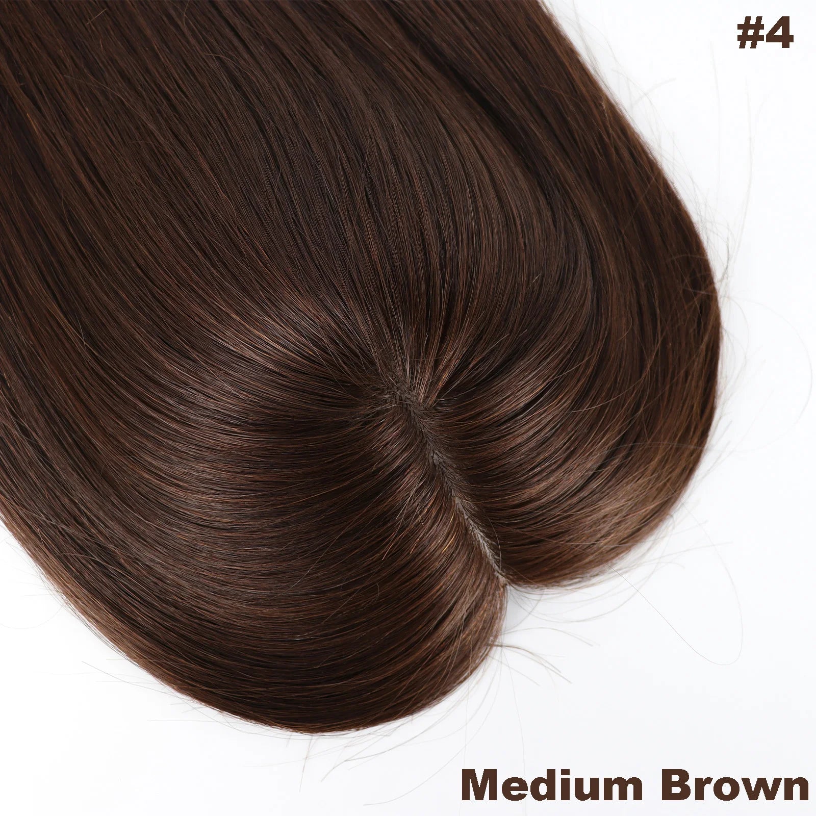 12x14cm, 14x16cm, 16x18cm Silk Base Women Topper With 4 Clips In Hairpiece Malaysia Virgin Human Hair Toupee Breathable Silk Top Natural Baby Hair