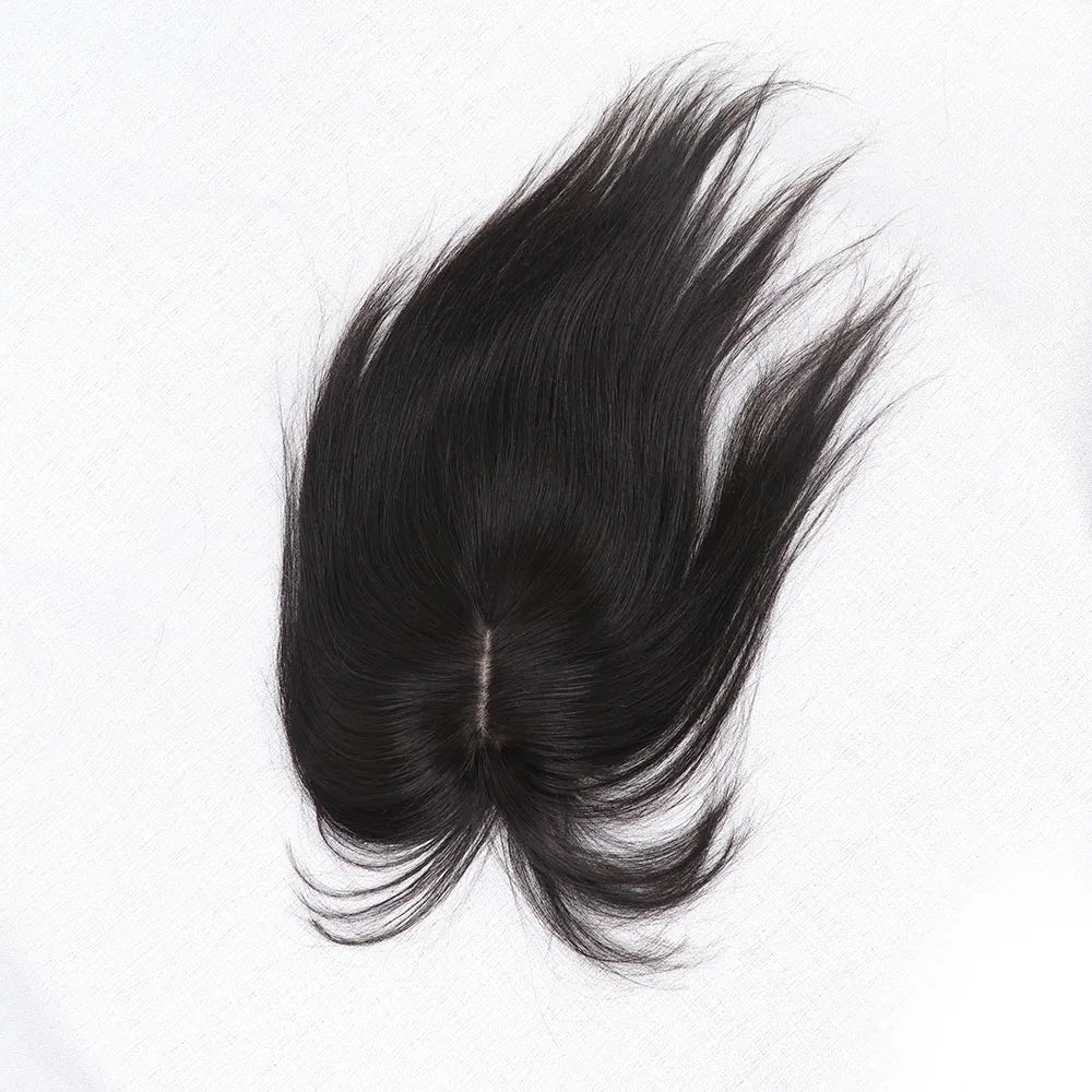 10 inch  Natural Human Hair Bangs 3D Curtain Bangs Clip-in Extensions Invisible Hairpieces Side Fringe Huam Hair for Women Daily