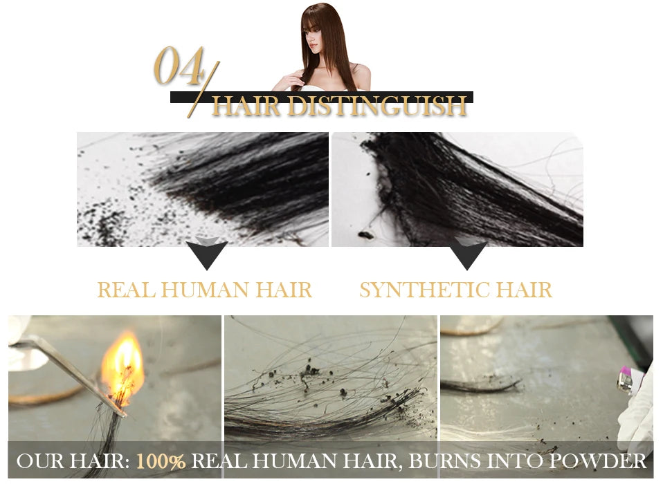 10" Instant Bangs Transformation (1.6x2.4" Base) - 100% Human Hair Clip-In | Lightweight 3D Air Bangs