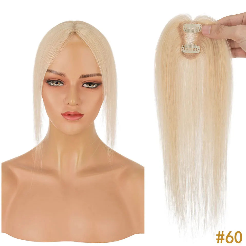 10" Instant Bangs Transformation (1.6x2.4" Base) - 100% Human Hair Clip-In | Lightweight 3D Air Bangs